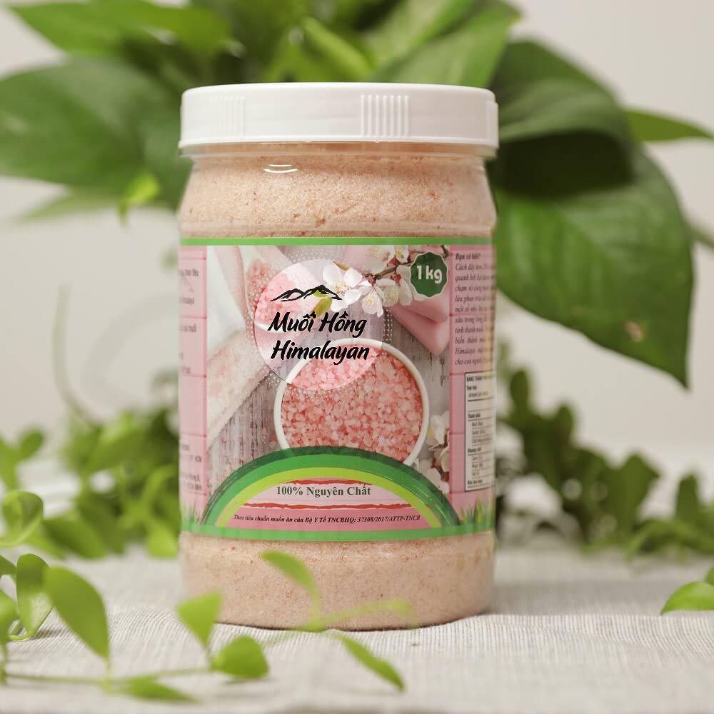 Muối Hồng Himalaya Dạng Nhuyễn (1kg) – Theo Tiêu Chuẩn Muối Ăn Bộ Y Tế