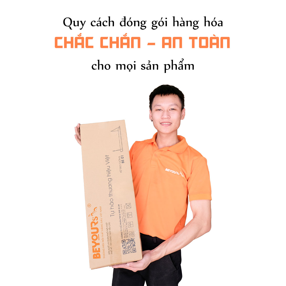 Kệ Gỗ Treo Tường BE.01 Nội Thất Kiểu Hàn Beyours Size L