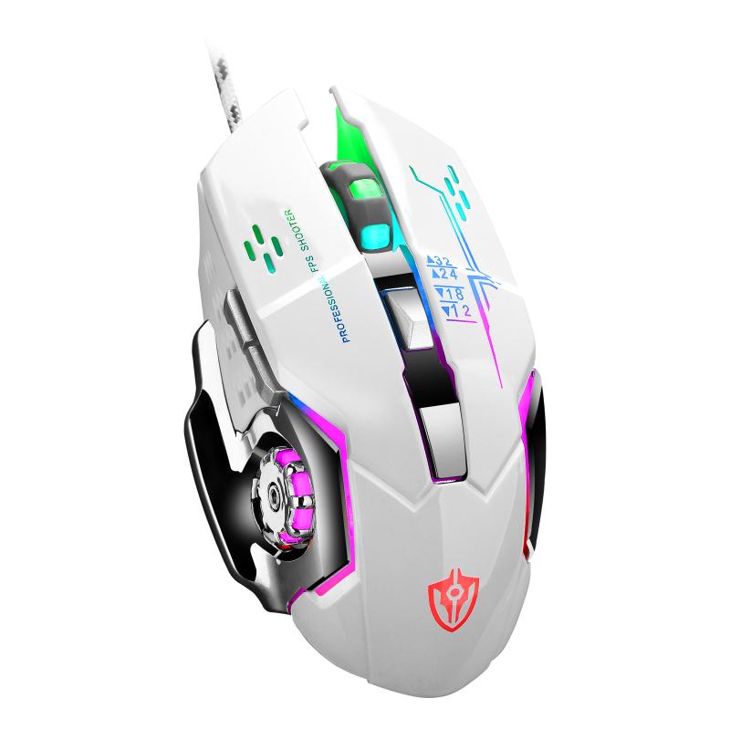 Lập Trình Macro Chuột Chơi Game 3000DPI Có Thể Điều Chỉnh Quang Có Dây LED Chuột Máy Tính USB Game Thủ Chuột Cho Văn Phòng Laptop