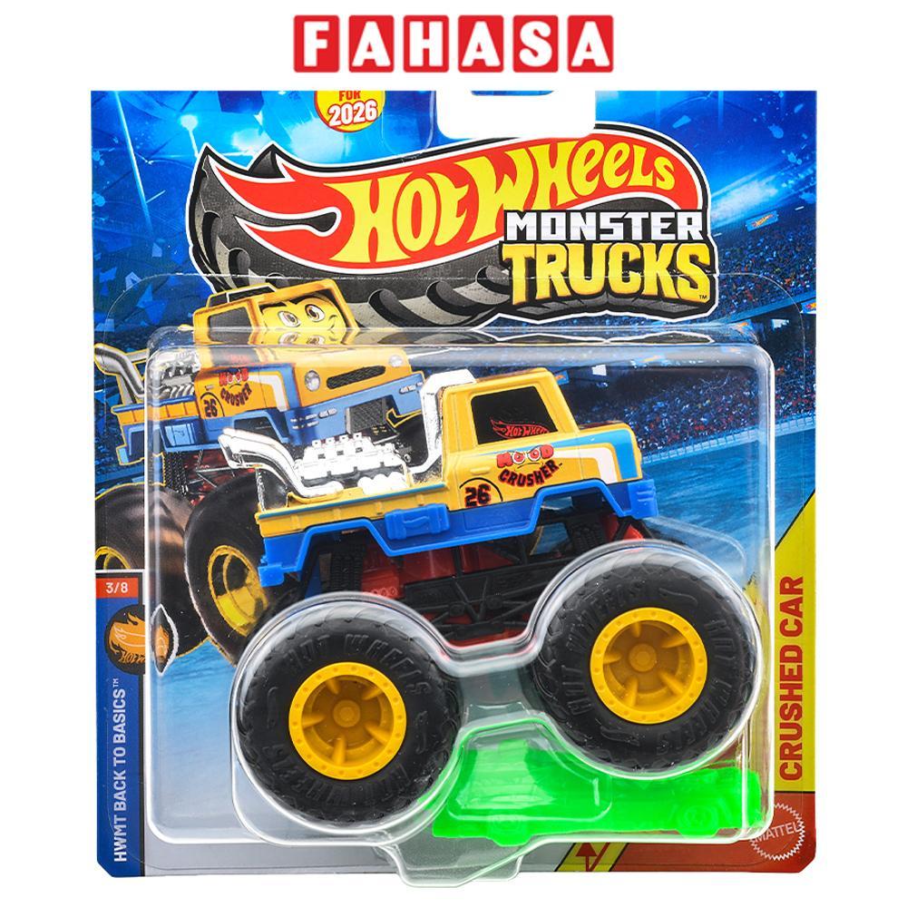 Đồ Chơi Mô Hình Siêu Xe Tải Quái Vật Monster Trucks - Hot Wheels FYJ44 - HWMT Back To Basics