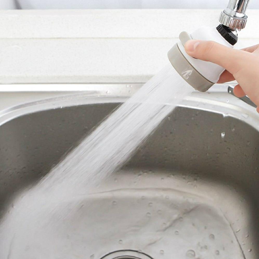 Đầu tăng áp lực nước với 3 chế độ nước Xoay đa năng 180 độ lắp vòi rửa bát
