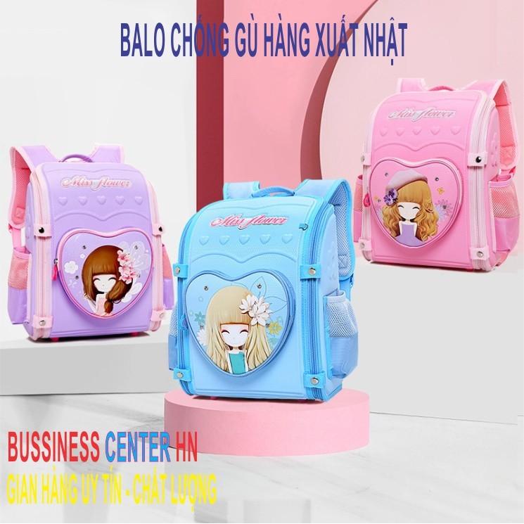 Balo chống gù học sinh cấp 1, hàng xuất Nhật Linh Chi Bedding - giao họa tiết ngẫu nhiên