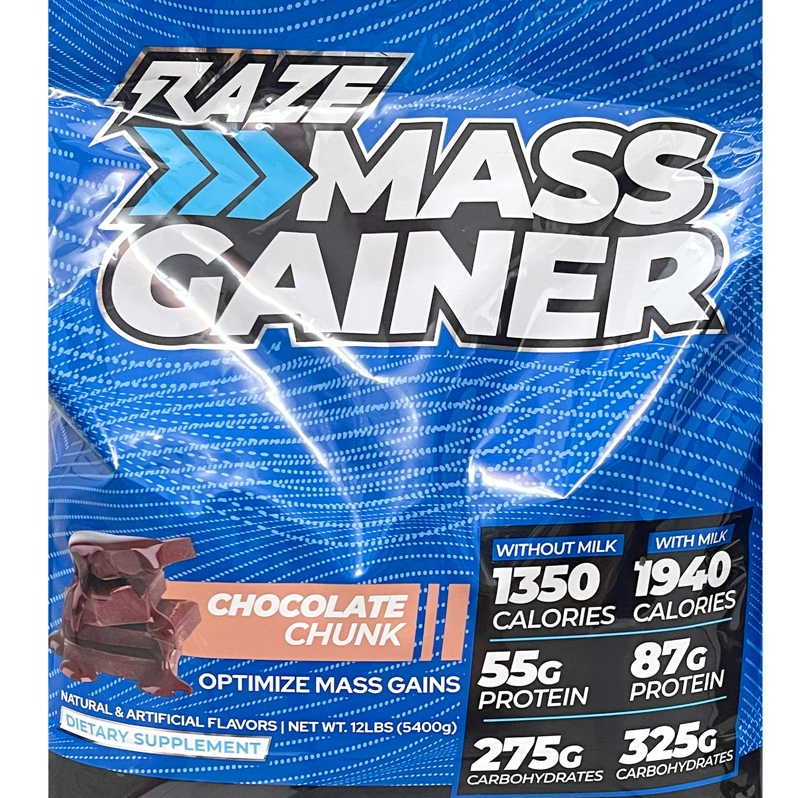 Combo Sữa tăng cân tăng cơ cao cấp RAZE Mass Gainer của REPP SPORTS hỗ trợ tăng cân, tăng cơ nạc bịch lớn 5.4kg &amp; Bình shaker 600ml (Mẫu ngẫu nhiên)