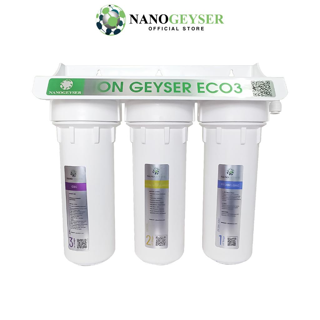 Bộ tiền lọc Ion Kiềm Nano Geyser ION ECO 3, Bộ tiền xử lý cho máy Ion Kiềm, Bảo hành 5 năm - Hàng chính hãng