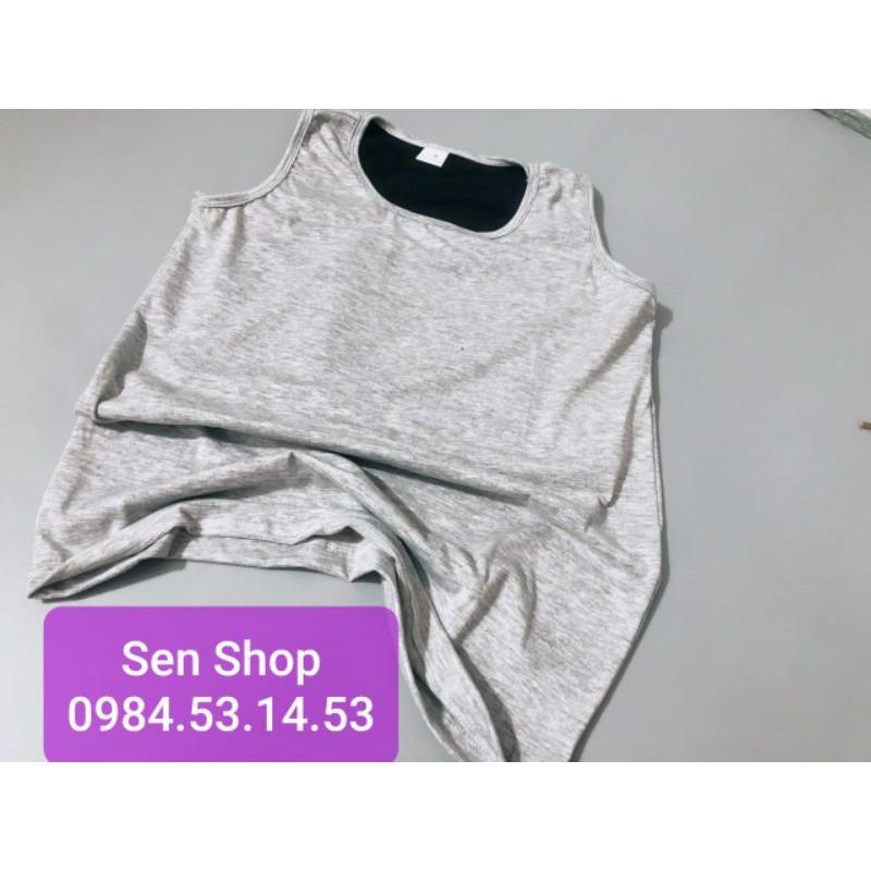 Áo nịt ngực ba lỗ dài Tomboy Sb Trans - Combo 2 Áo