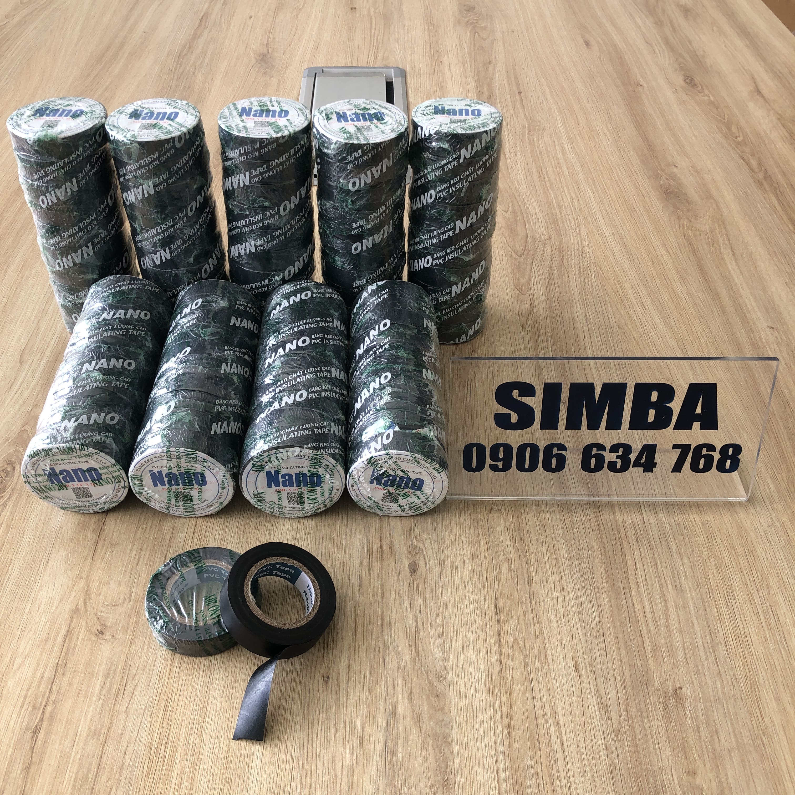 Băng keo điện NANO 20 YARD, màu đen