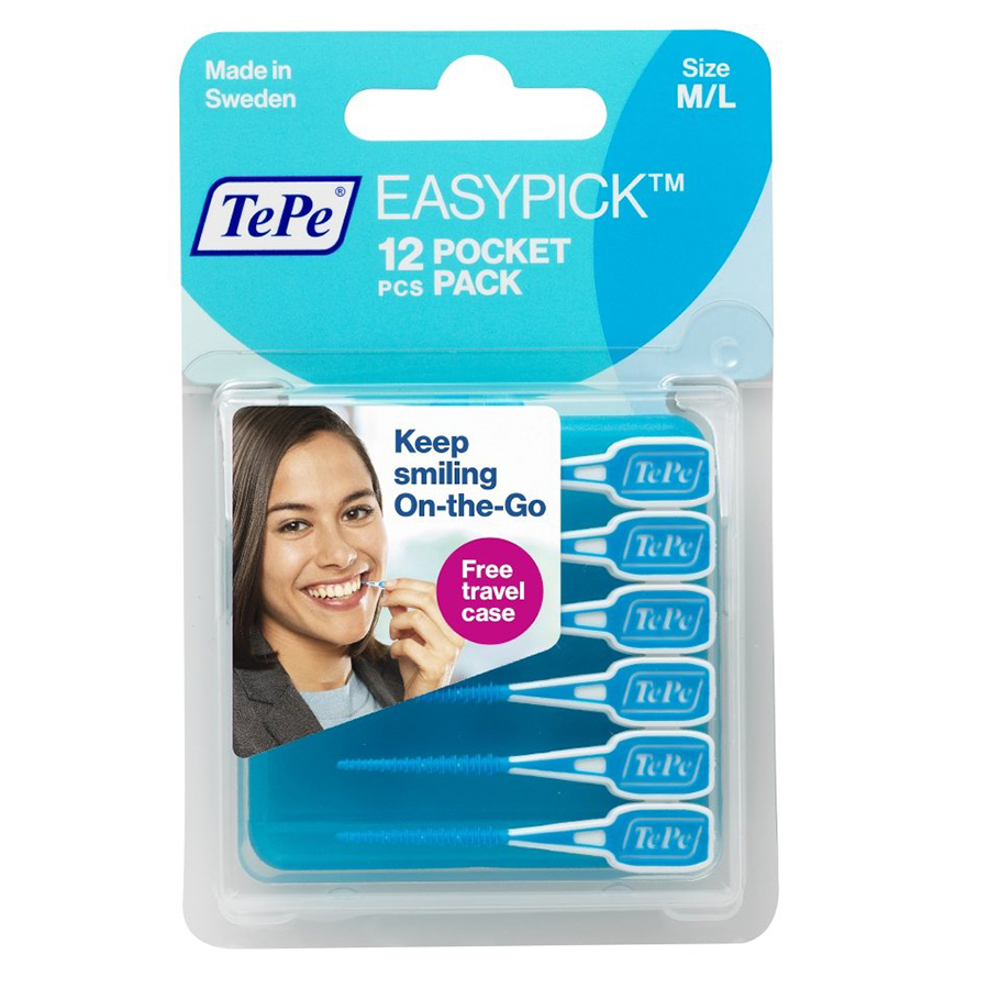 Tăm chải kẽ răng Tepe EasyPick xanh da trời M-L
