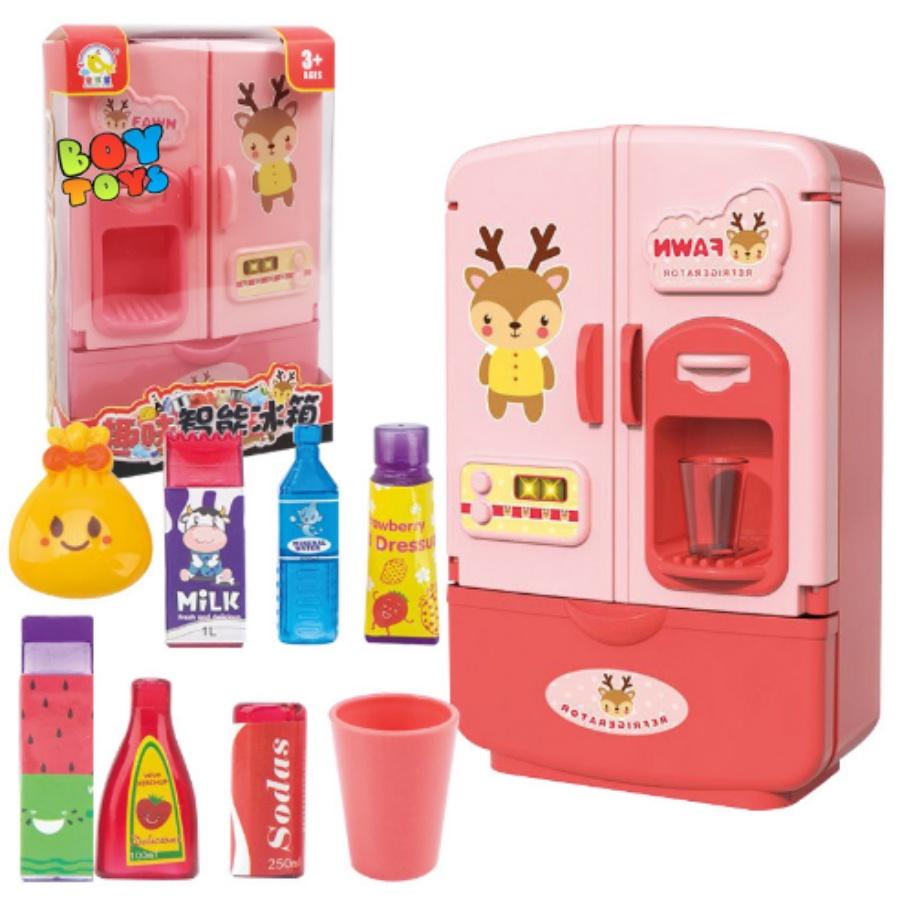 Bộ đồ chơi tủ lạnh mini, đồ chơi tủ lạnh cửa đôi độc đáo cho bé thỏa sức vui chơi