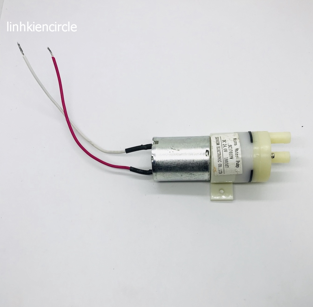 Bơm mini 24V bơm nước tự mồi bơm khí chân không motor 370 bơm êm - LK0090