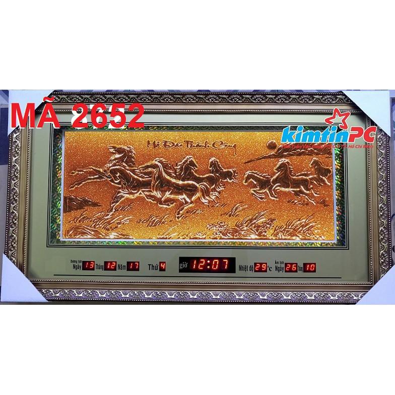 Lịch vạn niên - Tranh đèn Kim sa - Đồng hồ 2652