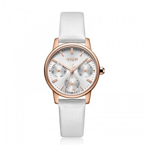 Đồng Hồ Nữ JS-023 Kính Saphire Julius Star Hàn Quốc chạy 6 kim (nhiều màu)