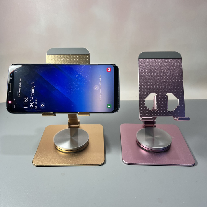 Giá đỡ điện thoại, máy tính bảng hợp kim nhôm xoay 360 độ - T0374
