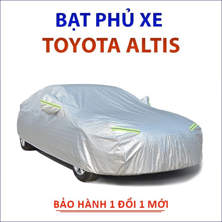 Bạt che phủ xe ô tô 5 chỗ Toyota Corolla Altis chống nắng mưa bụi bẩn, bạt trùm xe hơi vải dù 3 lớp chống nóng