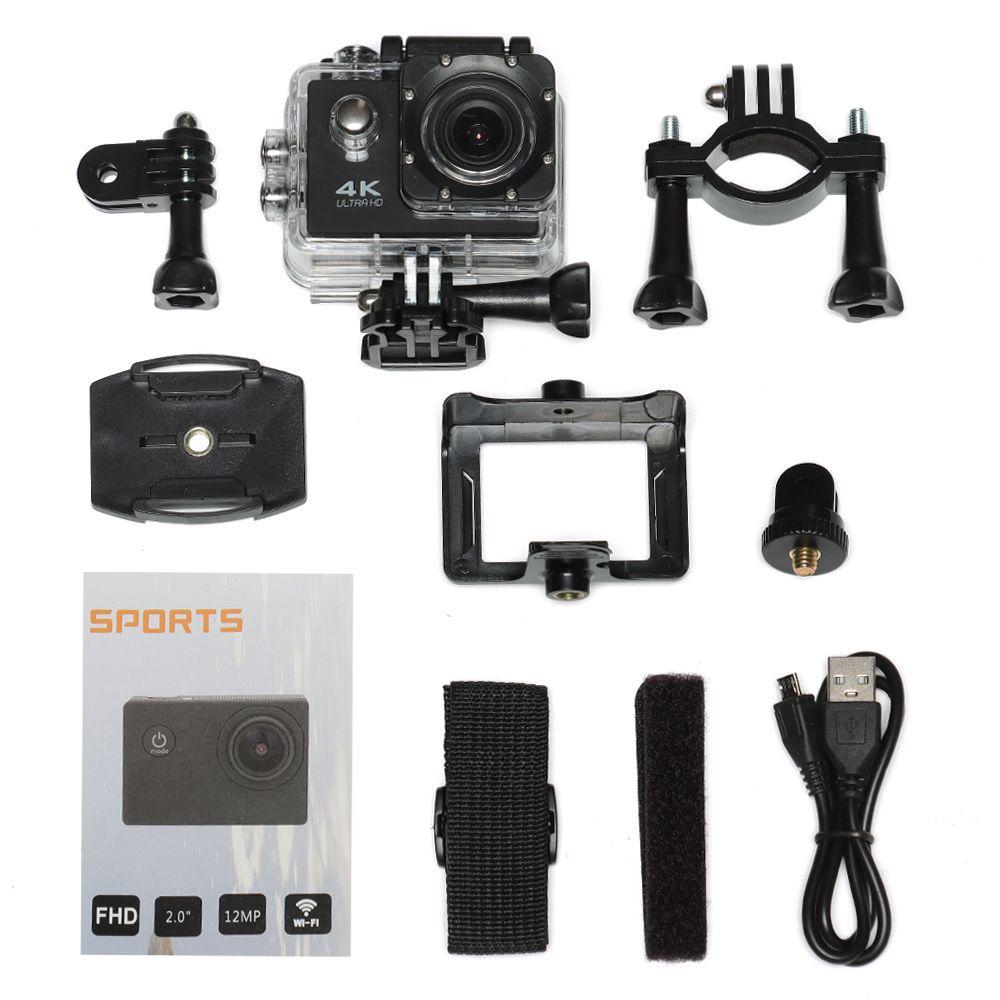 Underwater Camera DV Sports Camcorder Wide Angel Lens Ultra 4K 1080P Sports Camera Action Camcorder WiFi Camera