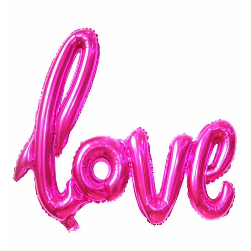 Bóng Chữ Love Trang Trí Tiệc Cưới, Sinh Nhật, Party Nhiều Màu