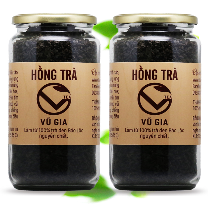 Combo 2 Hồng Trà Cao Cấp Nguyên Chất Vũ Gia (200gr/hũ)