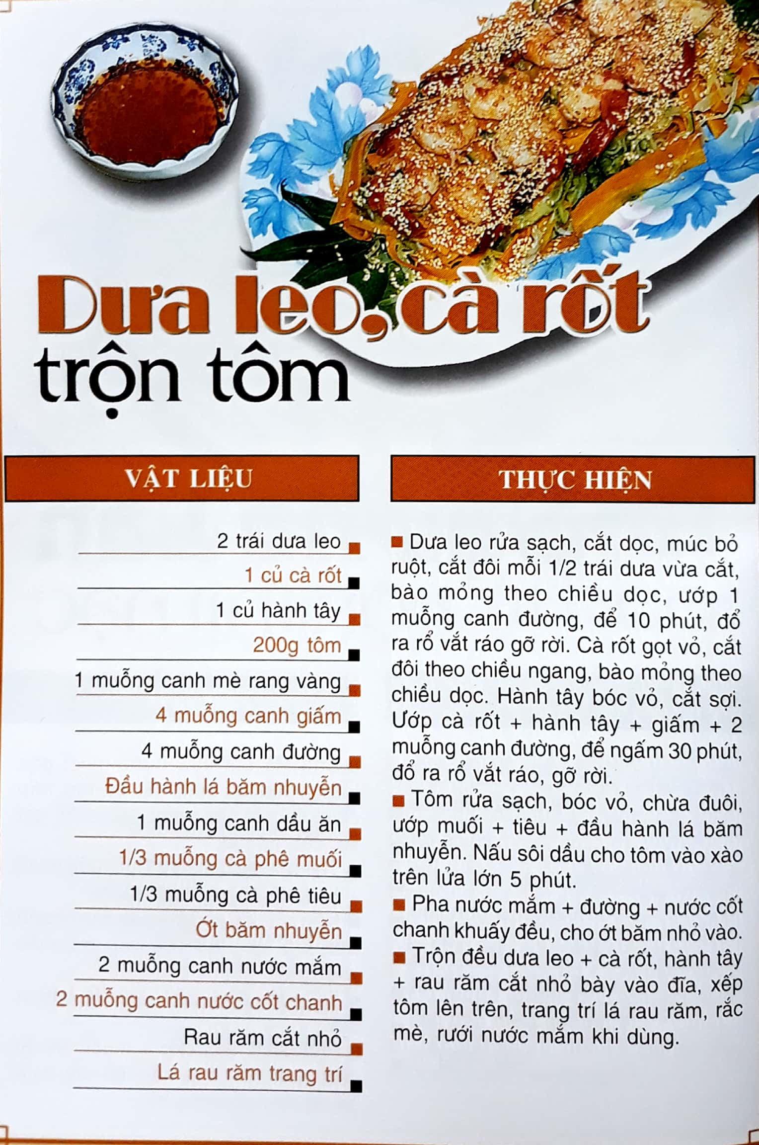 Sách 60 Món Ăn Được Ưa Thích - Món Gỏi Trộn