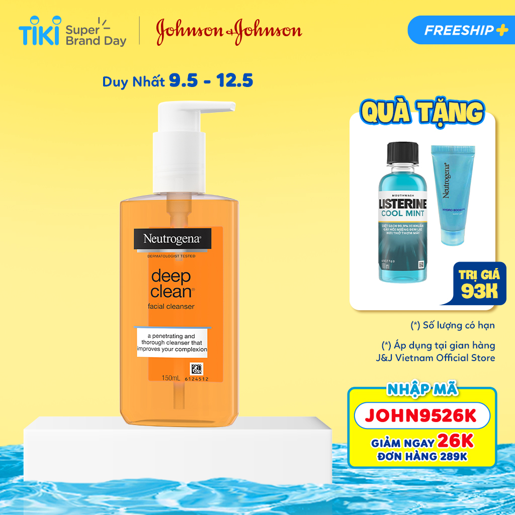 Sữa Rửa Mặt Neutrogena Làm Sạch Sâu Và Kiểm Soát Nhờn