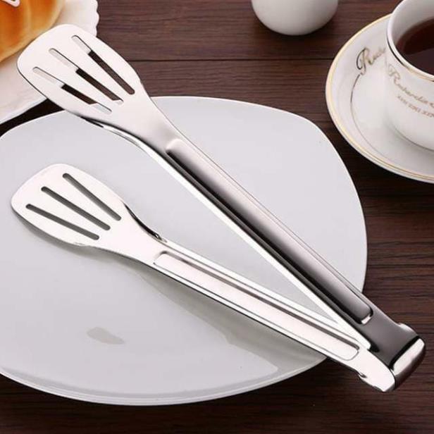 Kẹp inox gắp đồ ăn | Kẹp gắp đá inox tiện dụng