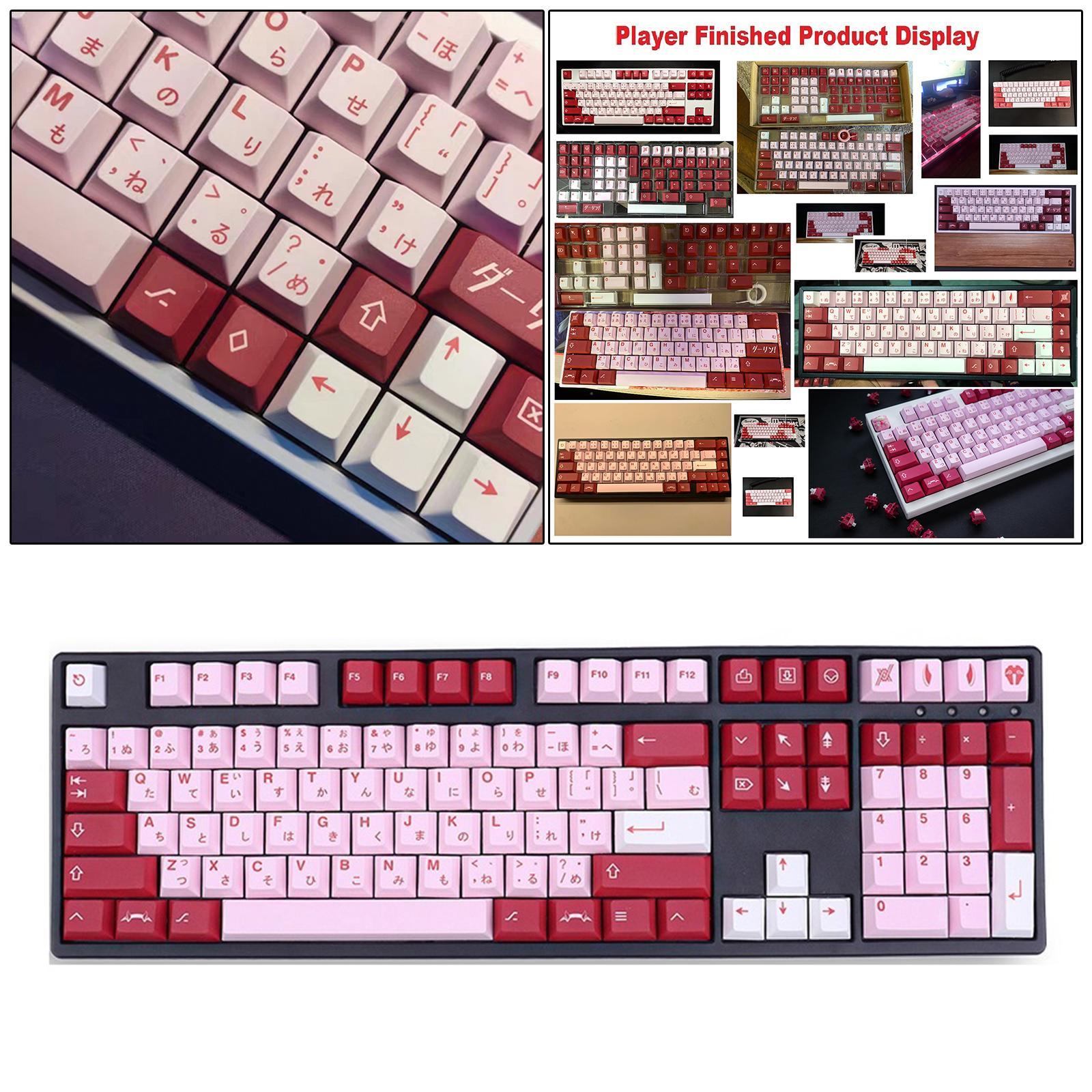 DIY PBT 140 Keys Keycaps Cover Cherry Profile for Gaming Mechanical Keyboard