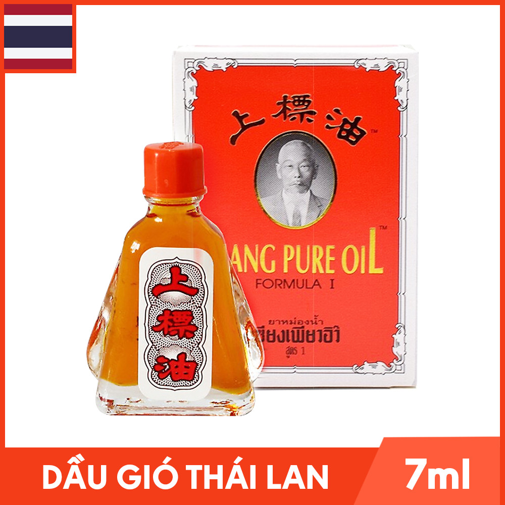 Dầu Gió Thái Lan Hình Ông Già Siang Pure Oil - Chai 7ml