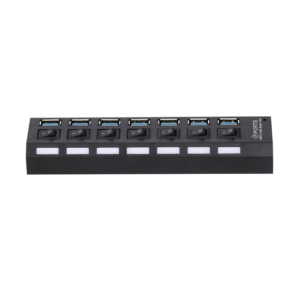Bộ chia USB 7 cổng USB 3.0 HUB 7 cổng Expander với công tắc cho PC