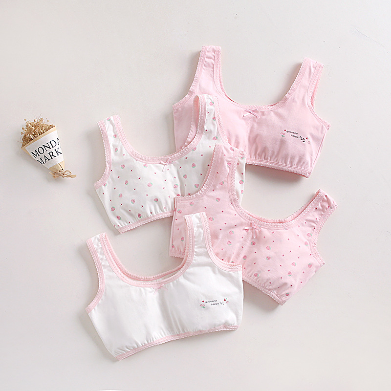 Áo áo lót bé gái Hàn Quốc siêu đẹp chất cotton, áo bra cho bé gái từ 20-50kg