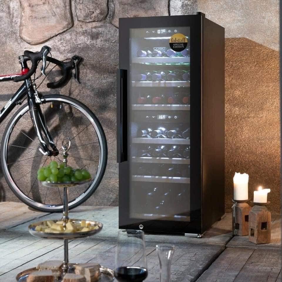 Tủ Bảo Quản Rượu Vang Caso Wine Exclusive 38 Smart, Bảo Quản Được 38 Chai, Điều Khiển Cảm Ứng, Nhập Đức, BH 12 Tháng