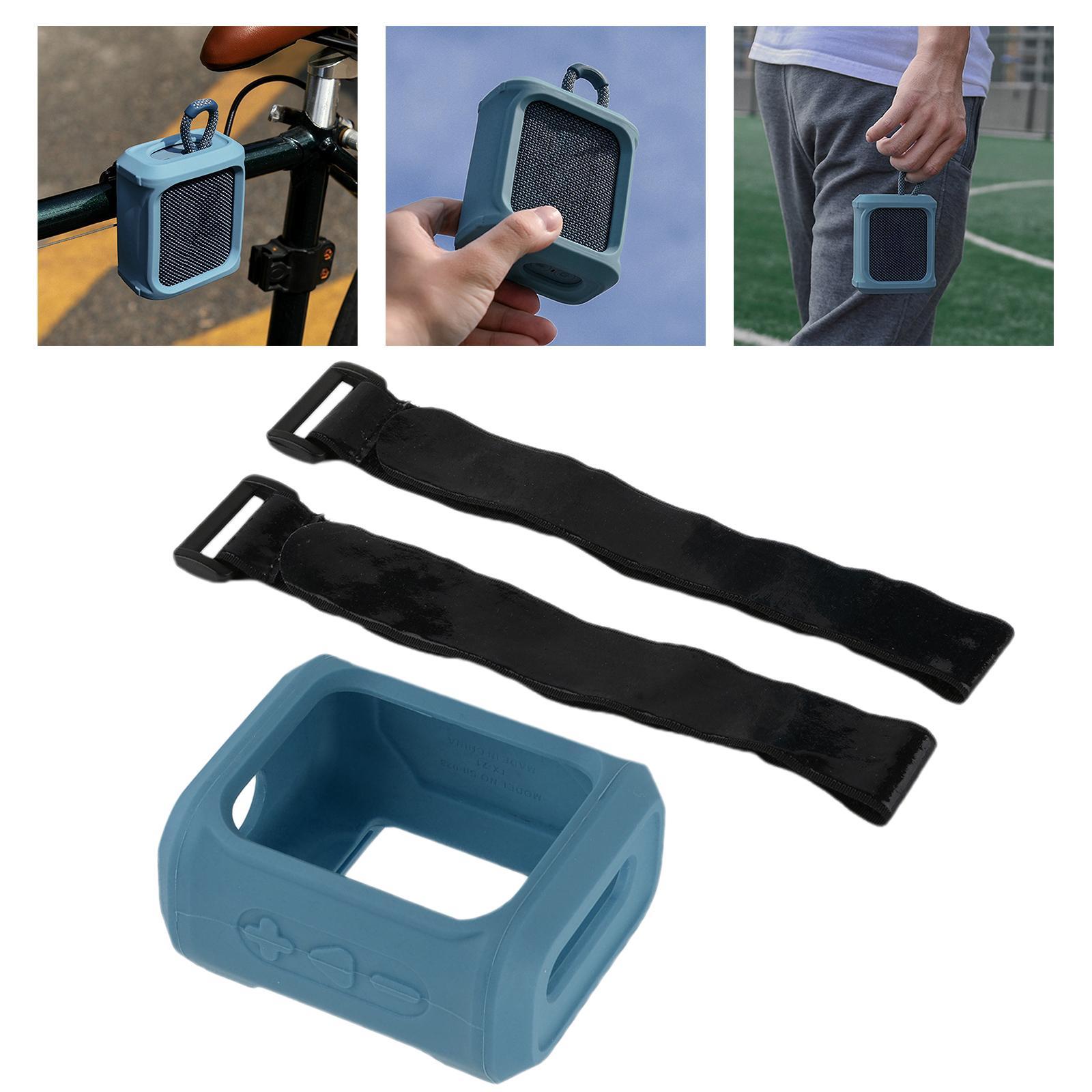 Silicone Travel Case Cover Protective Box For GO 3 Speaker Blue