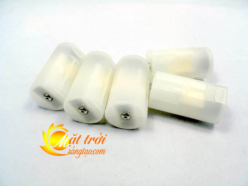 Bộ 2 adapter chuyển đổi 2 pin tiểu AA thành pin đại D