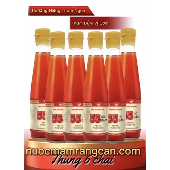 Nước mắm nhĩ ngon truyền thống 55 ĐỘ ĐẠM-Thượng hạng thùng 6 chai 250ml