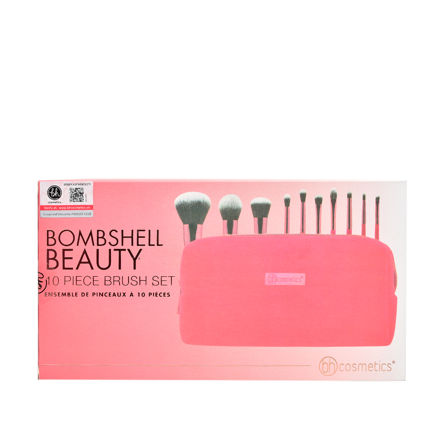 Bộ Cọ Trang Điểm 10 Cây Bh Cosmetics Bombshell Beauty