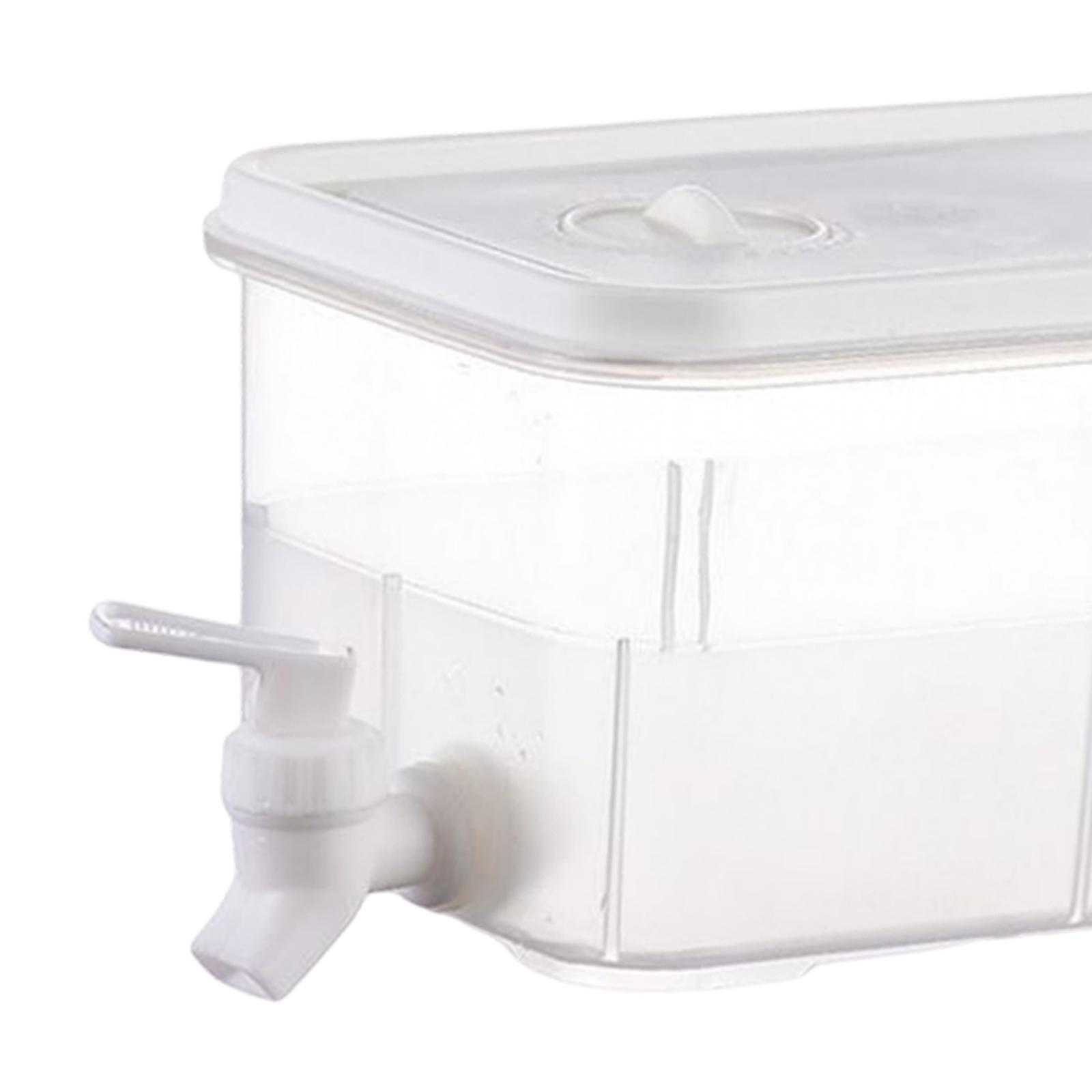 Iced Beverage Dispenser,Plastic Drink Dispenser Refrigerator Bottle Drinking Water Dispenser Cold Kettle with Faucet Beverage Container