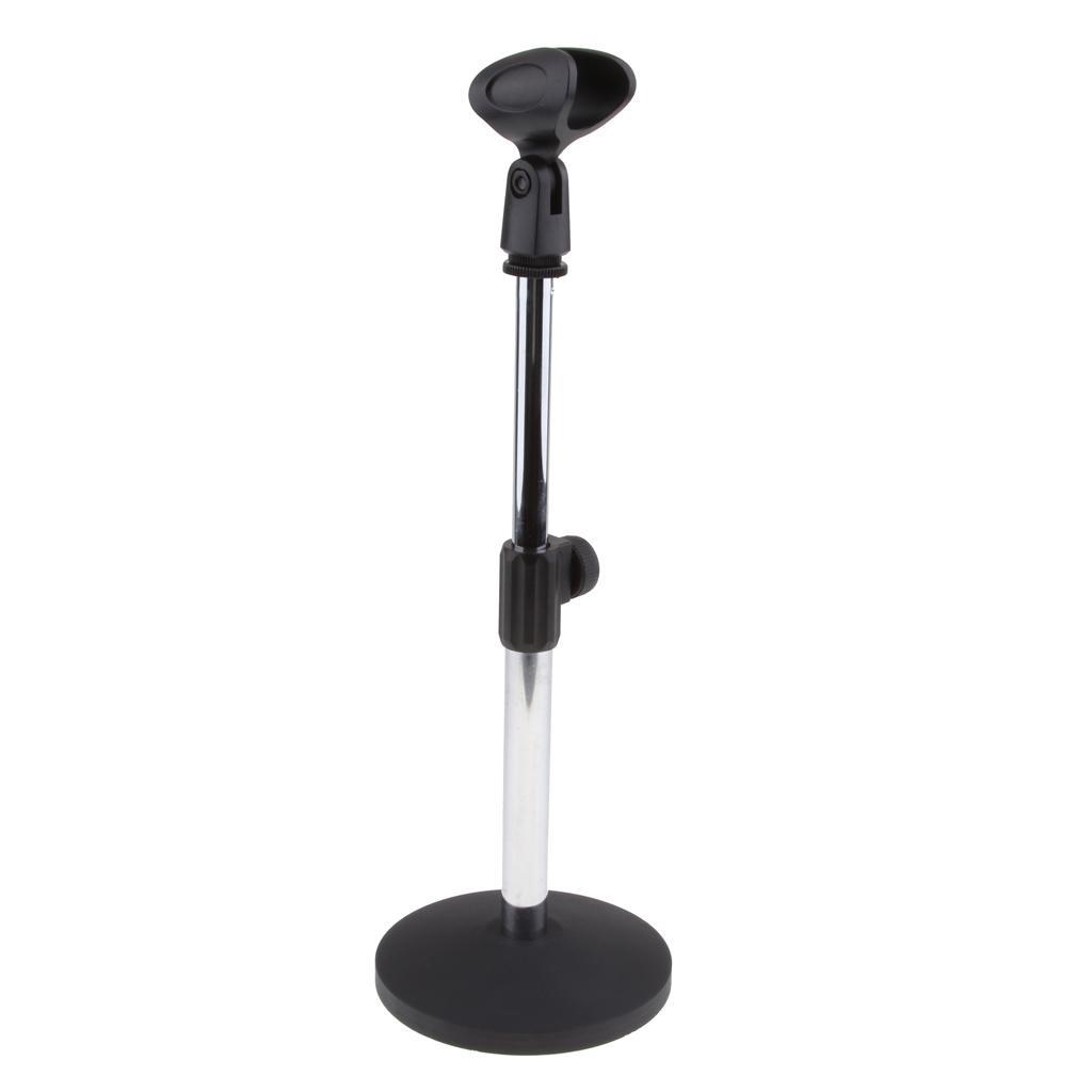 Desktop Microphone Desk Stand Adapter 7inch for Laptop Radio Podcasts On Stage Studio Audio Equipment Stands