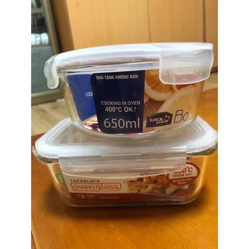 Hộp thuỷ tinh Lock and Lock 650ml, 740ml , 840ml và 950ml