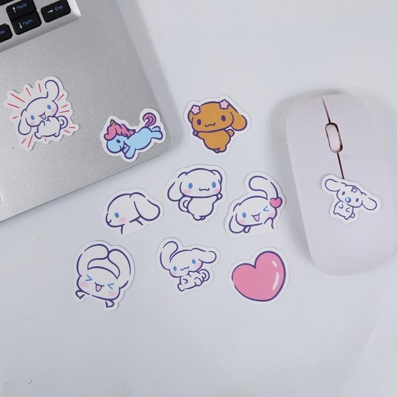 SANRIO Bộ 40 Miếng Dán Trang Trí Sổ Tay Hình Cinnamoroll Dễ Thương Chống Thấm Nước