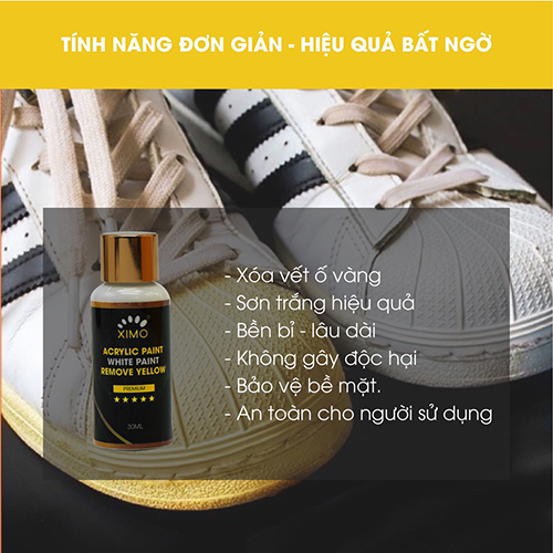 Sơn đế giày da Ximo Acrylic White Paint Premium XI15 30ml