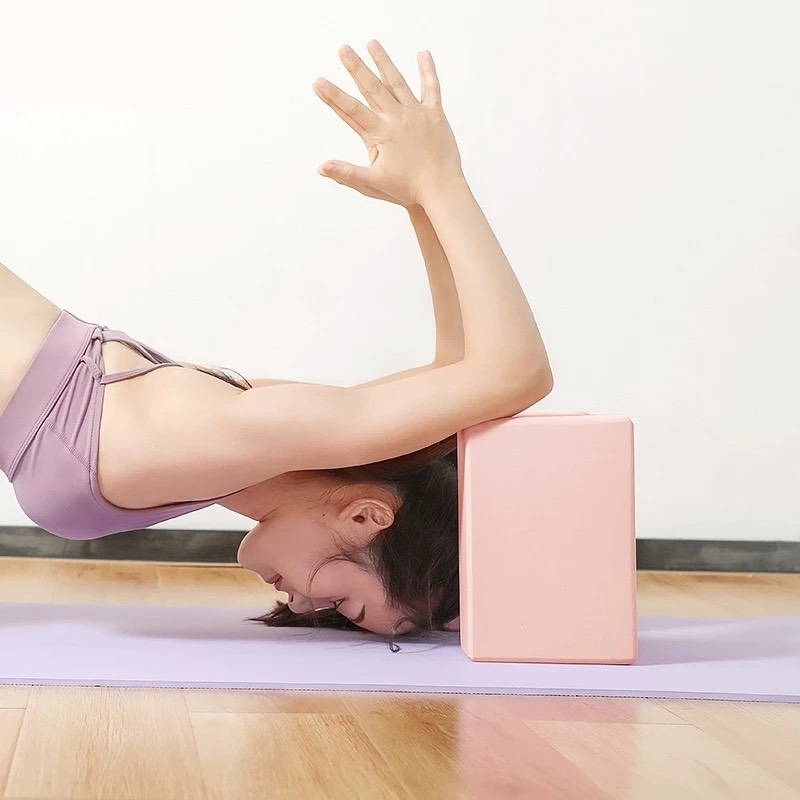 Gối Gạch Tập Yoga Chọn Màu Chất Liệu EVA Mật Độ Cao Nặng 185 Gram Chính Hãng – Gối Tập Yoga Tập Gym Tập Thể Thao Cao Cấp