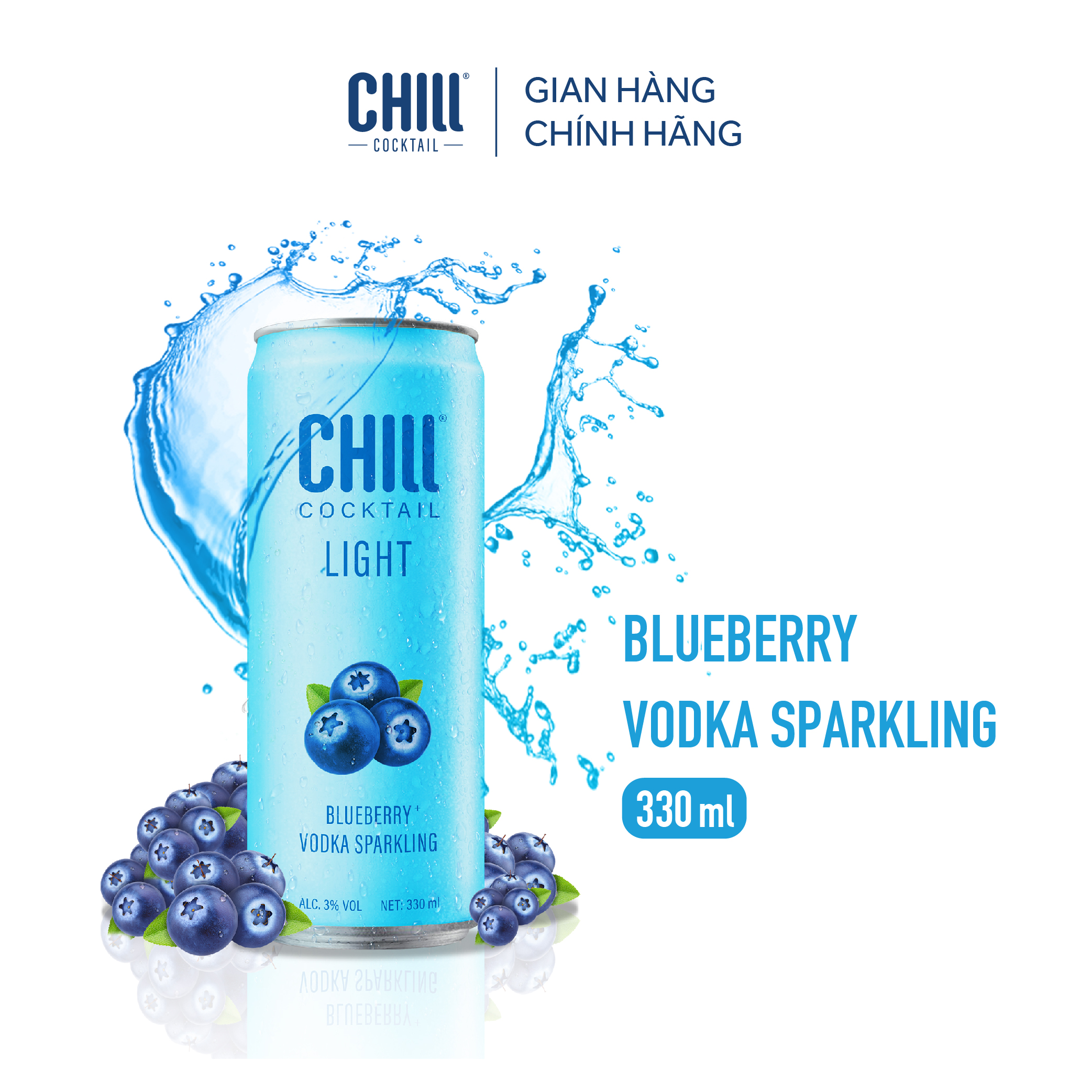 Combo 3 thùng 6 lon Chill Cocktail mix vị 330ml/lon