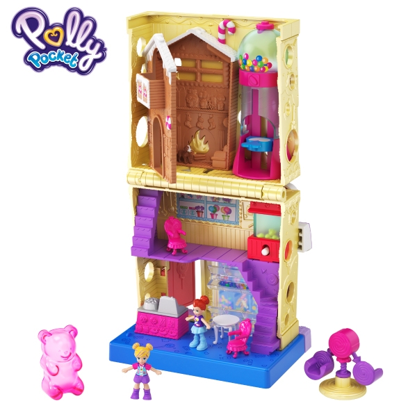 Đồ Chơi Polly Pocket Cửa Hàng Kẹo Ngọt Ở Pollyville GKL57/GGC29