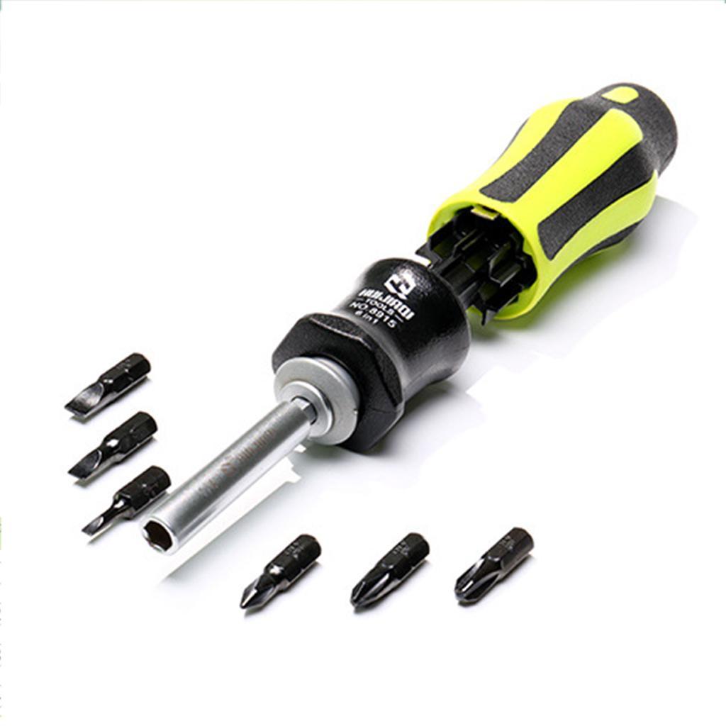 6 In 1 Opening Repair Tools Kit Screwdriver Phillips/Slotted Screwdrivers