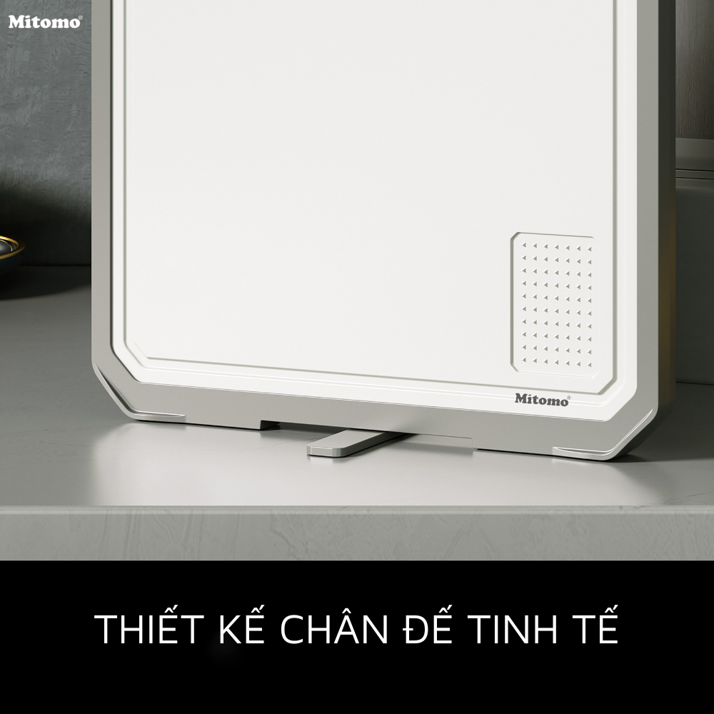 Thớt hai mặt kháng khuẩn inox 304 cao cấp, nhựa lúa mạch Mitomo MT-304PP Hàng chính hãng