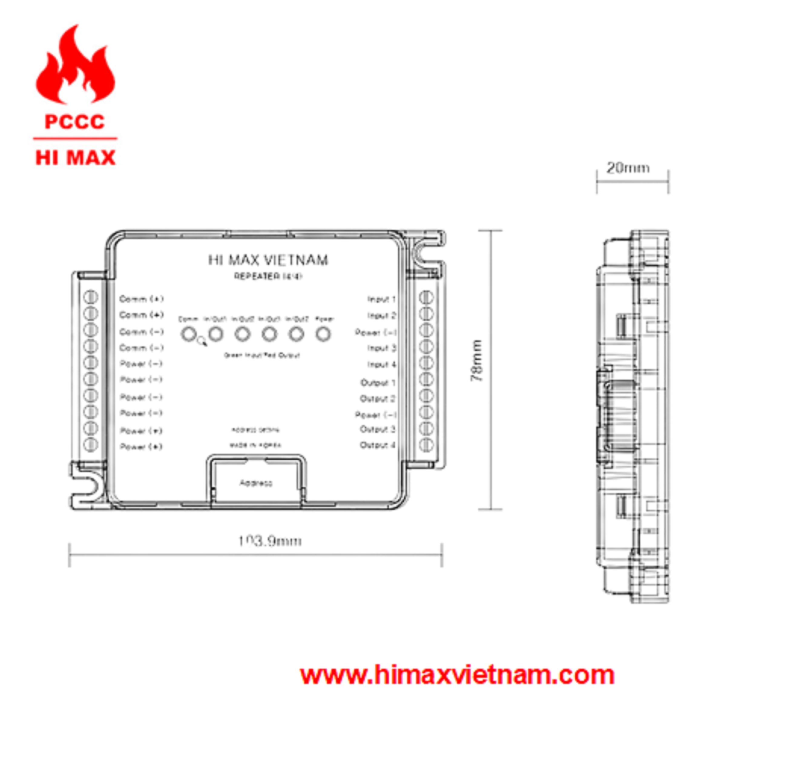 Module 4/4 hi max HIS604 FS