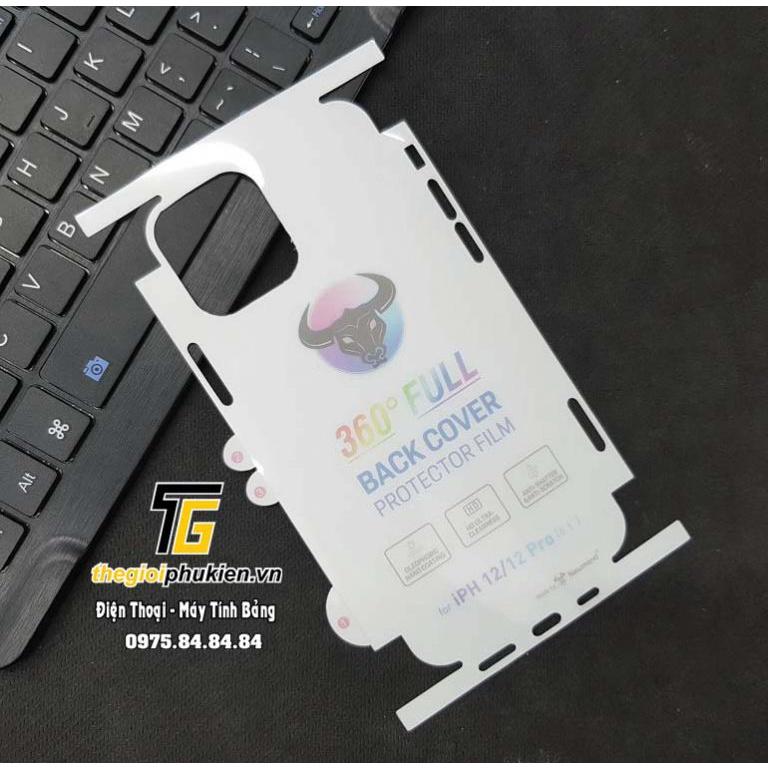 Miếng dán mặt lưng iPhone 13 Pro, 13 Pro Max trong suốt PPF