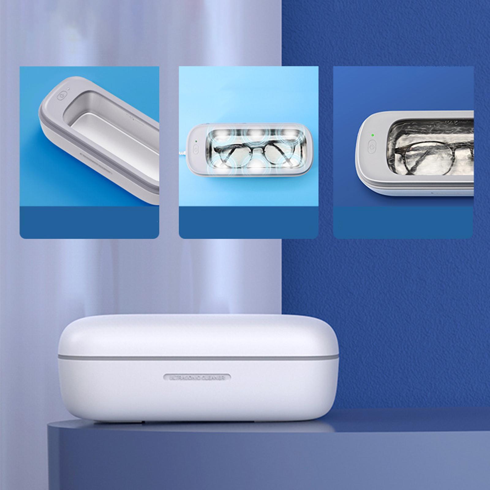 Portable Ultrasonic Jewelry Cleaner Machine. for Dentures Necklaces Jewelry