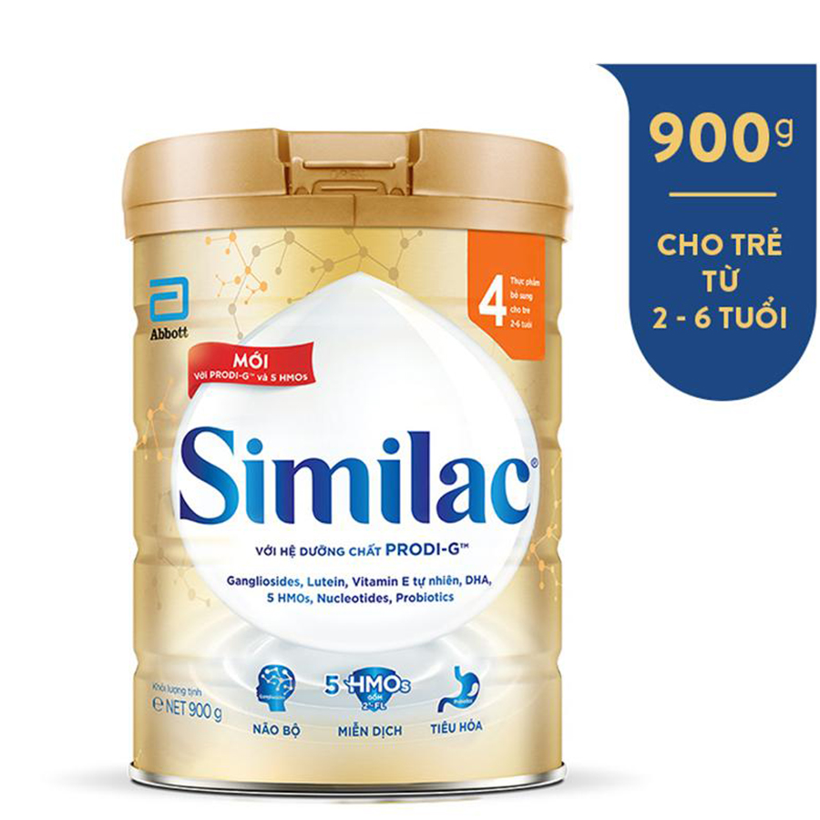 Lon Similac 4 900g (Dành cho trẻ 2-6 tuỗi) -  tặng Máy đọc thẻ