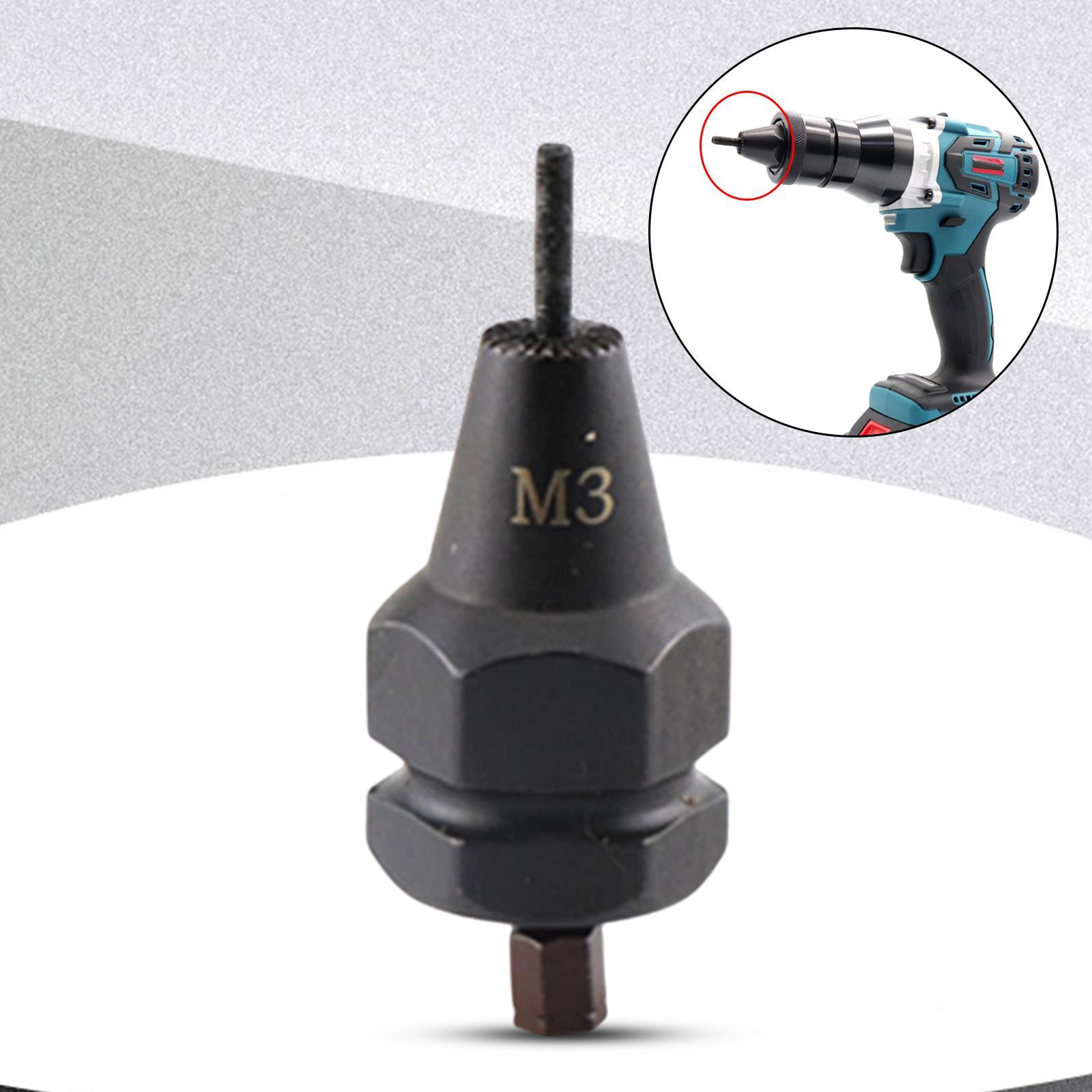 Electric Rivet Nut Gun Adapter Head M3 to M12 Replacement Mandrel Tool Accessories