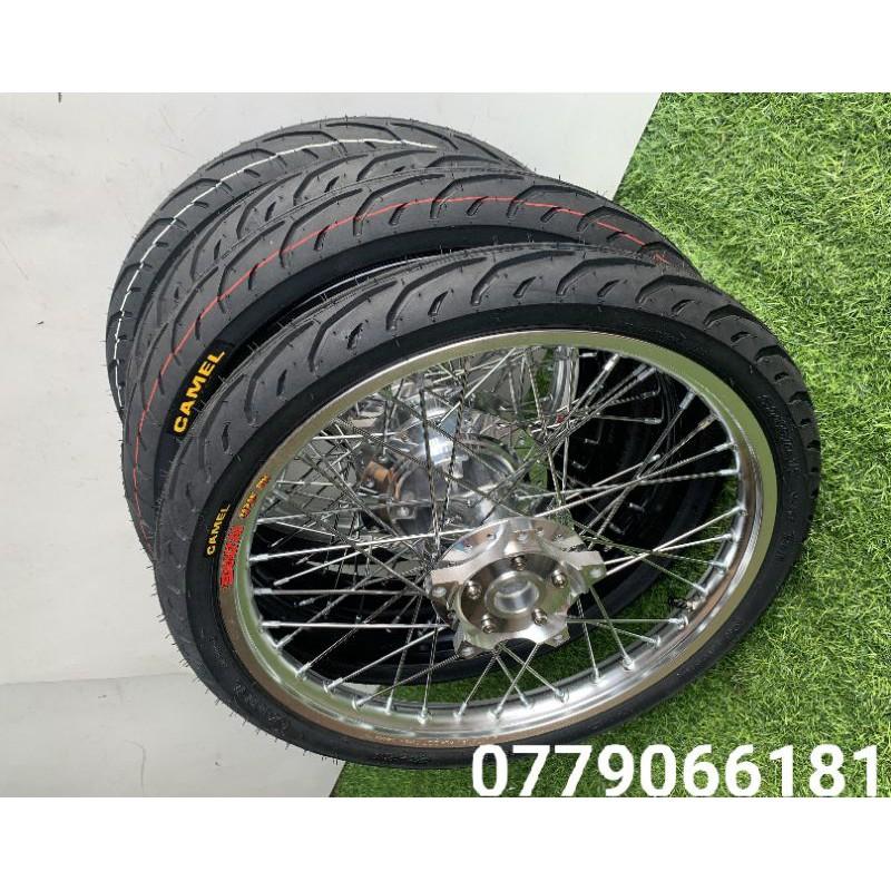 BÁNH CĂM CHO XE EXCITER 150 ĐÙM MA CROM NIỀNG BANZAI DALE SOLUTE FULLVỎ RUỘT CAMEL CRV THÁI ĐÃ RÚT CĂM VÔ VỎ RUỘT