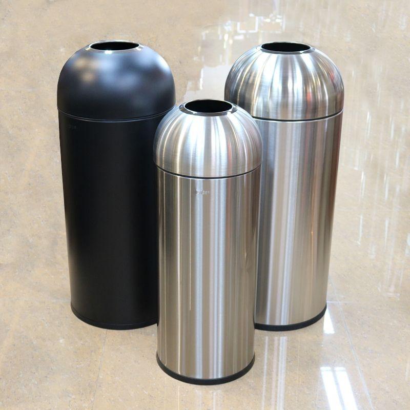 Thùng rác inox tròn, thùng rác inox kiểu trực tiếp