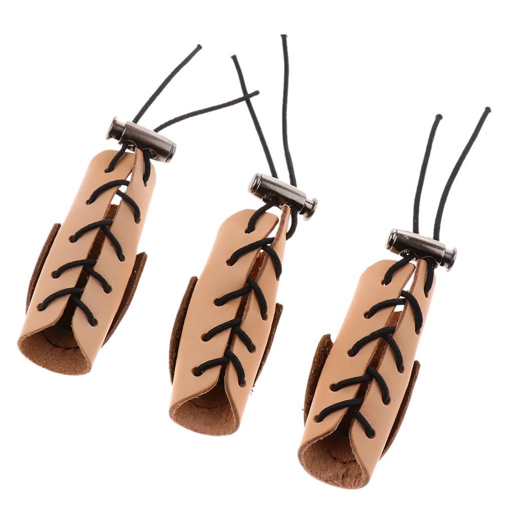 2-4pack Archery 3 Finger Guard Shooting Finger Protector For Recurve Bow Hunting